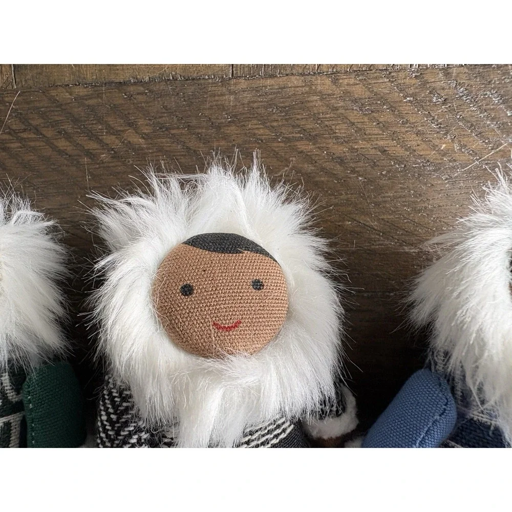 3‎ Alaskan Eskimo Winter Target Wondershop Colorful Miniature Dolls Decor Orn